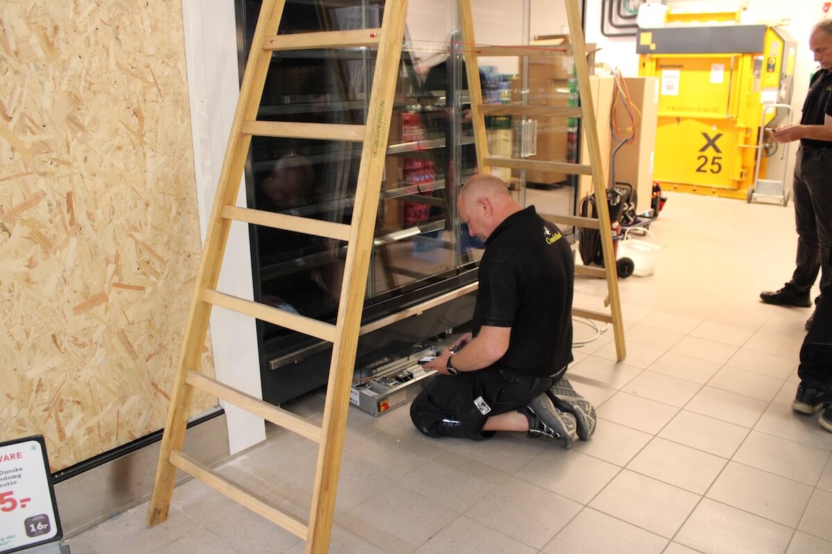 Combikøl kølemontre i supermarked
